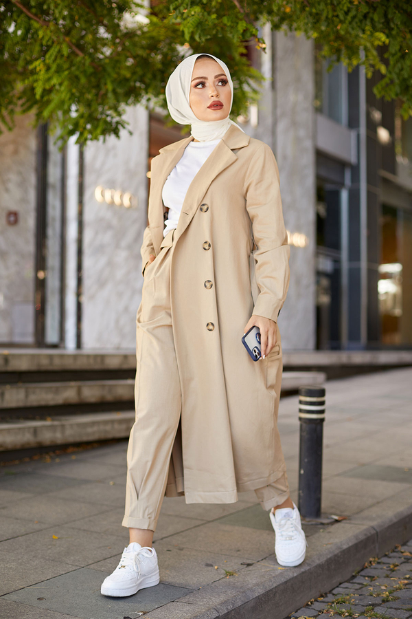 Casual Trençkot 5568-1 Bej
