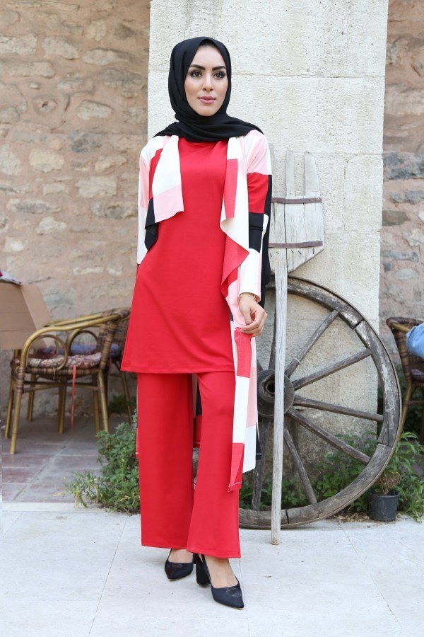  - Ceket Tunik Pantolon 3'lü Takım 9685-4