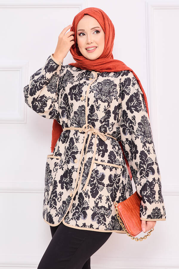 MD - Cep Detaylı Bohem Kapitone Ceket -2 (1)