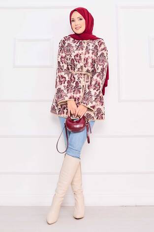 Cep Detaylı Bohem Kapitone Ceket -7 - Thumbnail