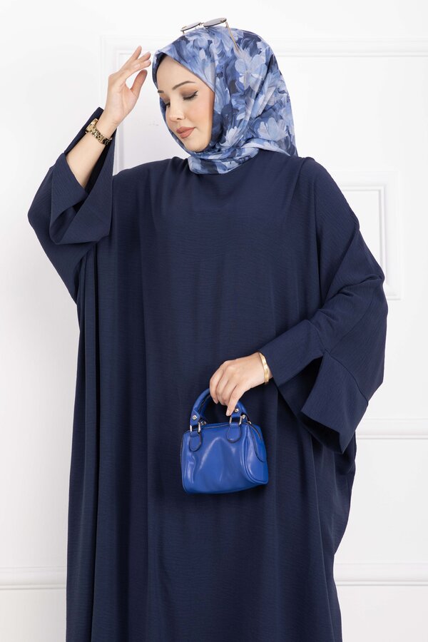 MD - Ceyda Tesettür Abaya Lacivert (1)