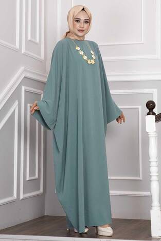 Ceyda Tesettür Abaya Mint - Thumbnail