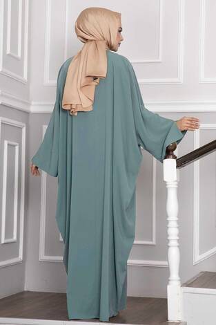 Ceyda Tesettür Abaya Mint - Thumbnail