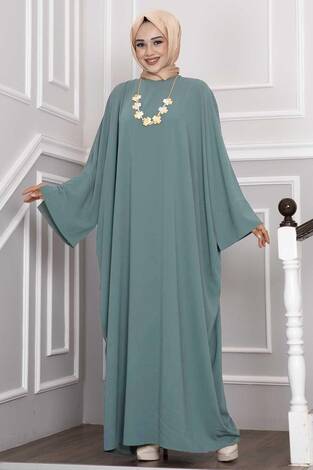Ceyda Tesettür Abaya Mint - Thumbnail