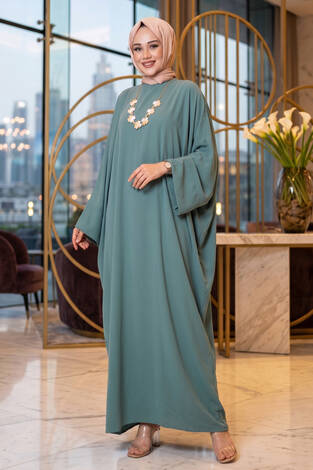 Ceyda Tesettür Abaya Mint