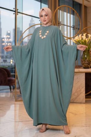 Ceyda Tesettür Abaya Mint - Thumbnail