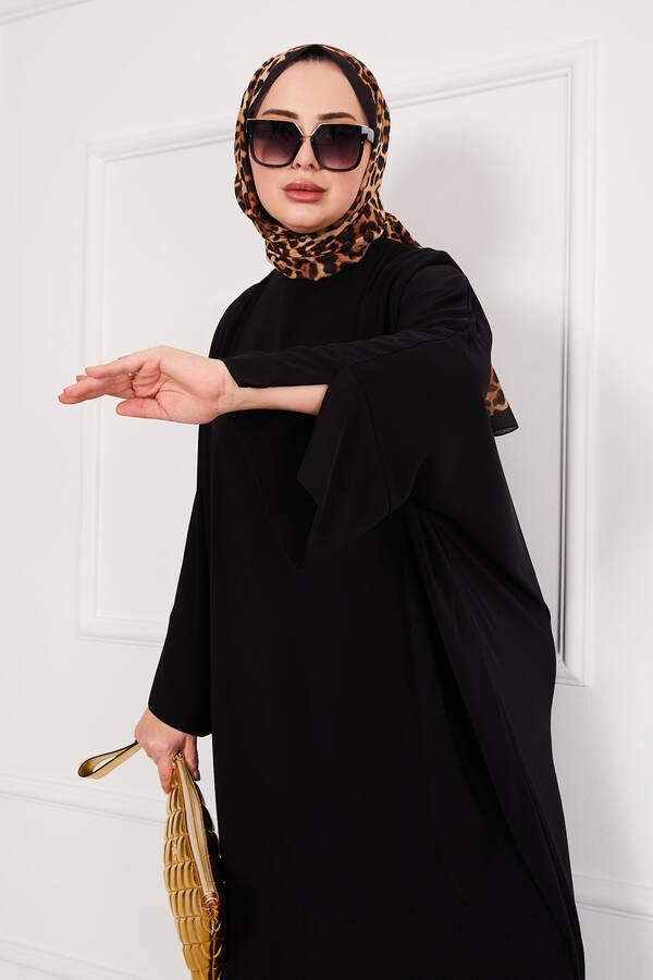 Ceyda Tesettür Abaya Siyah - 3