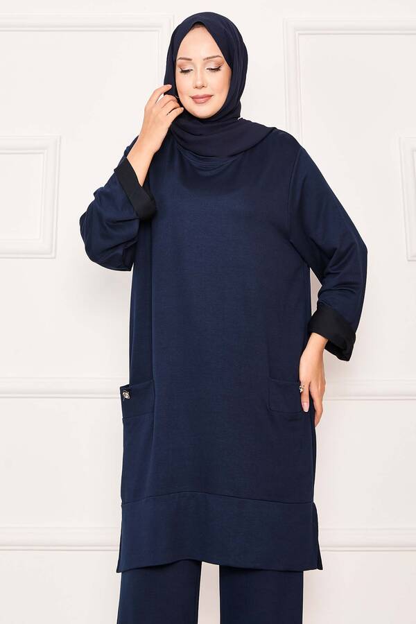 Azr - Çift Cepli İkili Takım Lacivert (1)