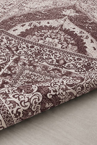 Çift Taraflı Desenli Kilim Bordo - Thumbnail