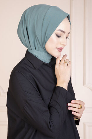 Çıtçıtlı Tesettür Hijab Mint - Thumbnail