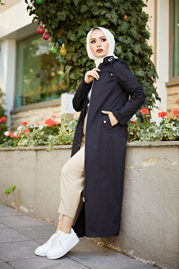 Climt Trençkot 7342-1 Siyah