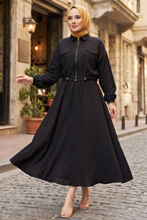 MD - Crop Ceket Etekli Spor Takım Siyah