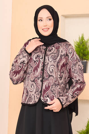 Croplu Ceket Etek Takım Siyah - Thumbnail