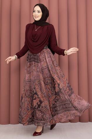 Degaje Body Etek Kemer Üçlü Takım Bordo