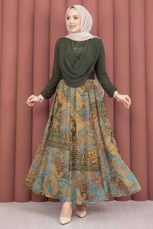 Degaje Body Etek Kemer Üçlü Takım Haki - Thumbnail