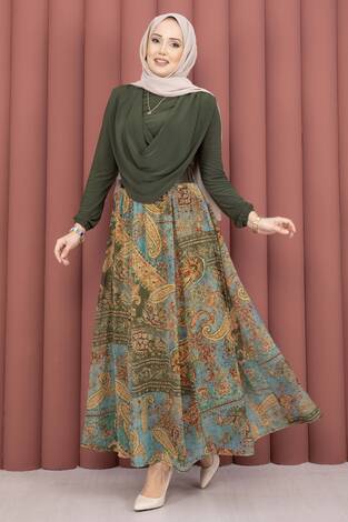 Degaje Body Etek Kemer Üçlü Takım Haki - Thumbnail