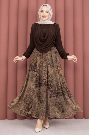 Degaje Body Etek Kemer Üçlü Takım Kahve - Thumbnail