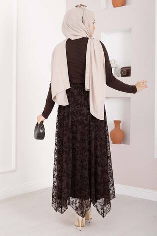 Degaje Dökümlü Sandy Body Kahve - Thumbnail