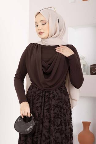 Degaje Dökümlü Sandy Body Kahve - Thumbnail