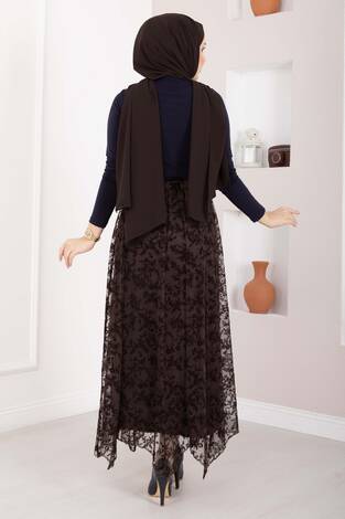 Degaje Dökümlü Sandy Body Lacivert - Thumbnail