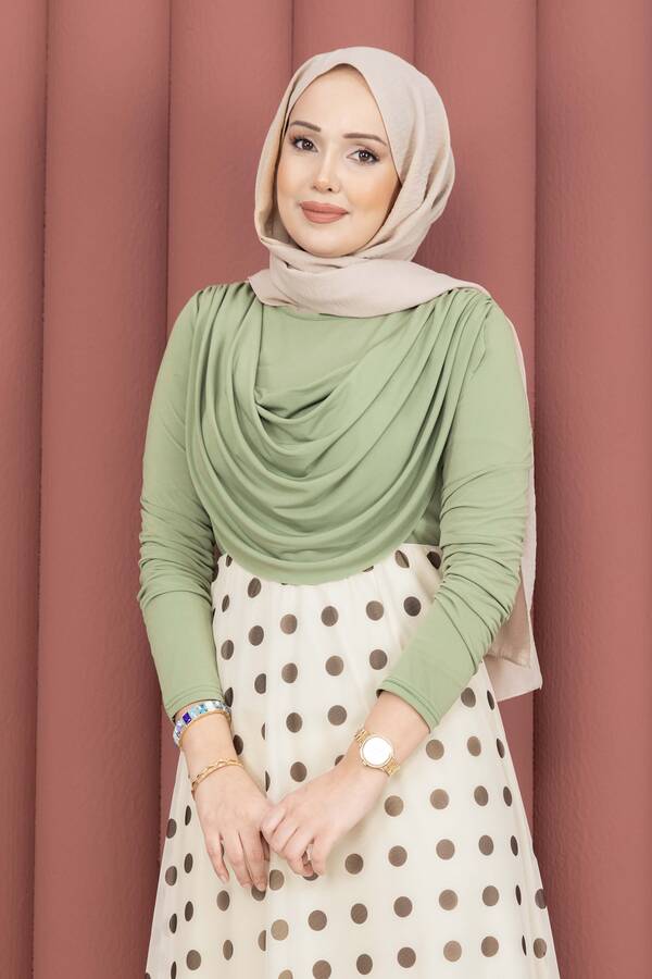 Özk - Degaje Dökümlü Sandy Body Mint