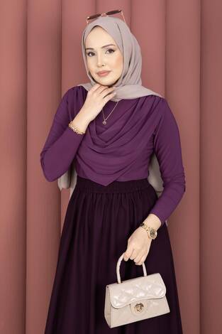 Degaje Dökümlü Sandy Body Mor - Thumbnail