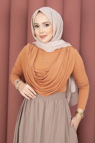 Degaje Dökümlü Sandy Body Turuncu - Thumbnail