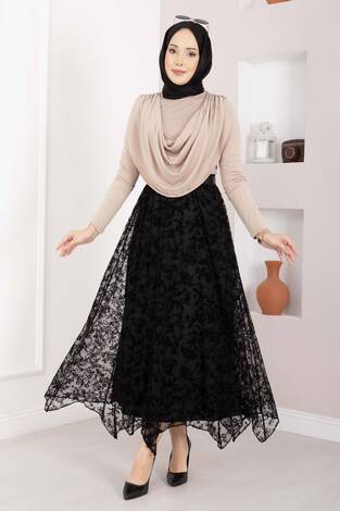 Degaje Dökümlü Sandy Body Vizon - Thumbnail