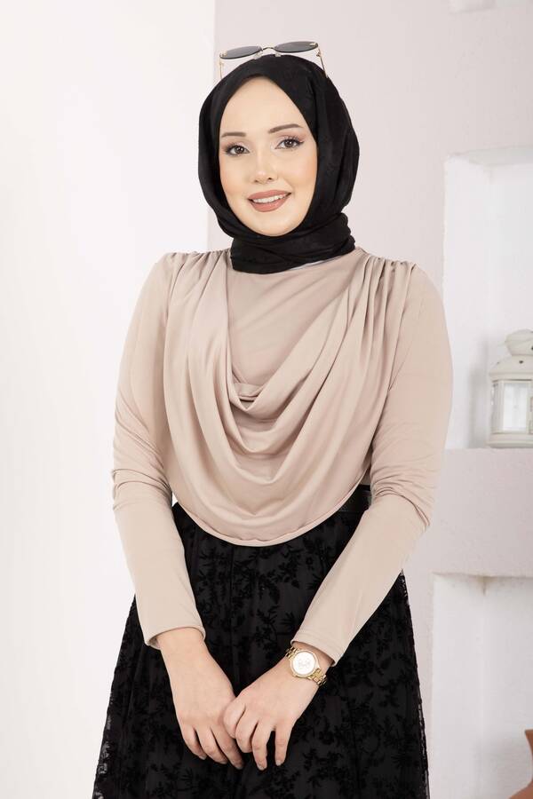 Özk - Degaje Dökümlü Sandy Body Vizon