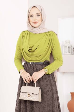 Degaje Dökümlü Sandy Body Yağ Yeşil - Thumbnail