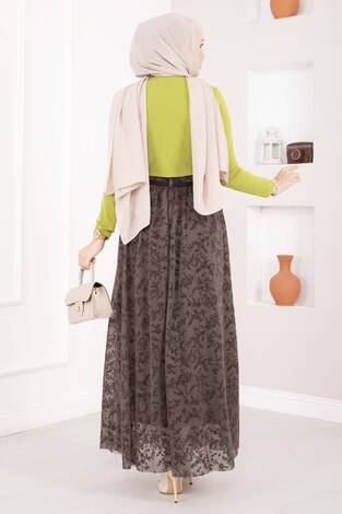 Degaje Dökümlü Sandy Body Yağ Yeşil - Thumbnail