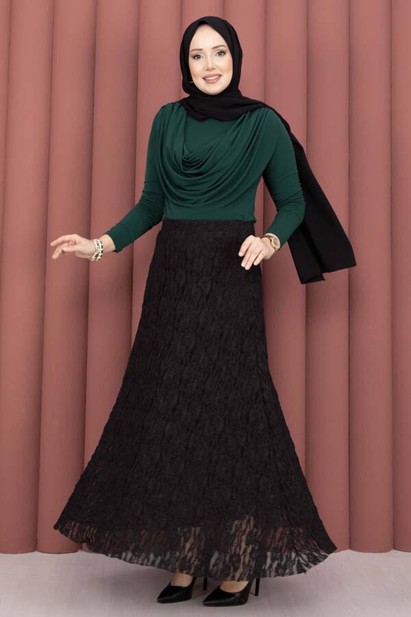 Özk - Degaje Dökümlü Sandy Body Zümrüt (1)