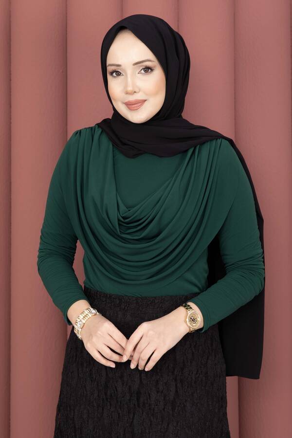 Özk - Degaje Dökümlü Sandy Body Zümrüt