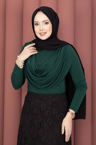 Degaje Dökümlü Sandy Body Zümrüt - Thumbnail