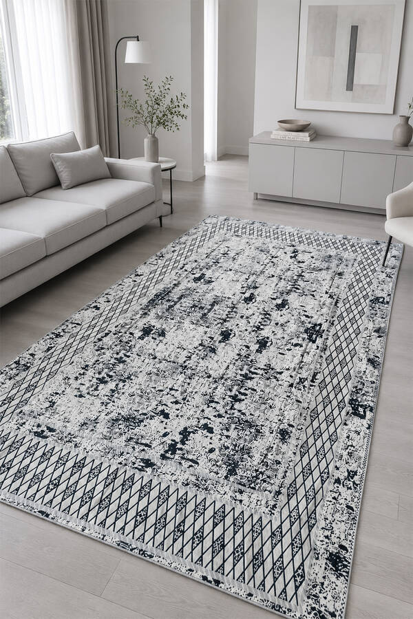 Hby - Desenli Çift Taraflı Kilim -127