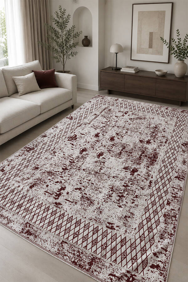 Hby - Desenli Çift Taraflı Kilim -128