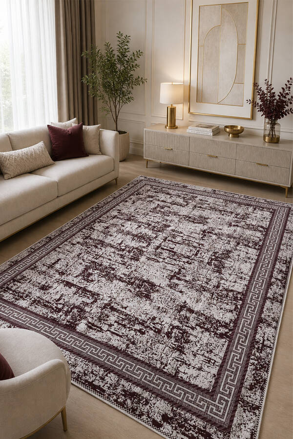 Hby - Desenli Çift Taraflı Kilim -129