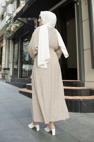 Yarasa Kol Desenli Elbise 180SB90508-14 - Thumbnail