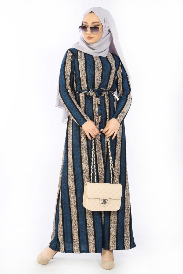 Desenli Elbise 8508-343 Desenli Elbise 8508-343