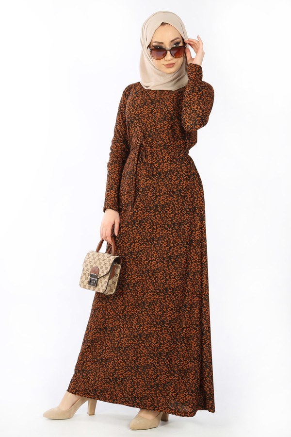 Desenli Elbise 8508-348 Desenli Elbise 8508-348