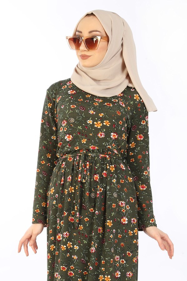  - Desenli Elbise 8508-340 (1)