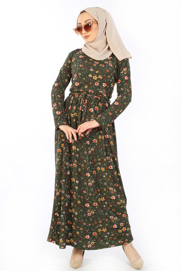 Desenli Elbise 8508-340 Desenli Elbise 8508-340