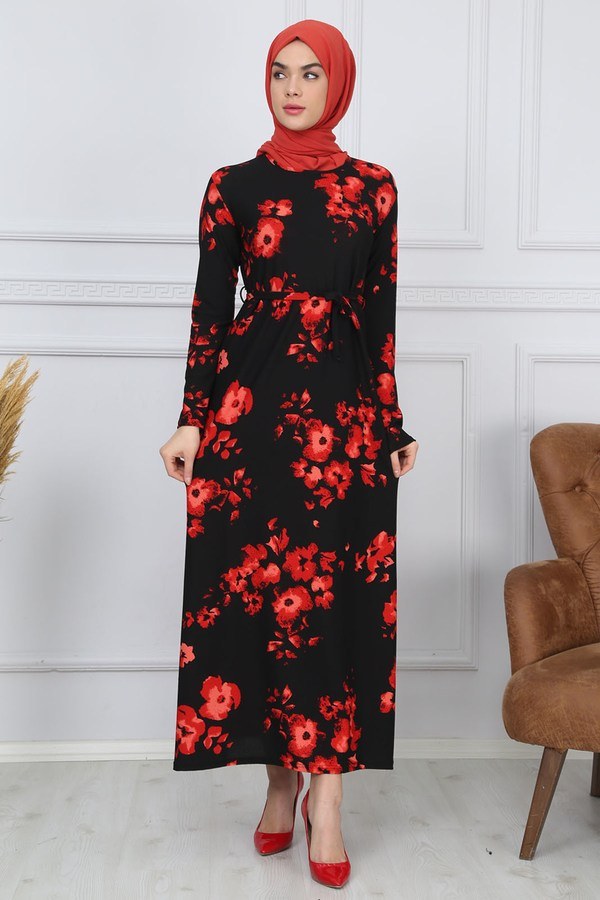 Desenli Elbise 8558-03 Desenli Elbise 8558-03