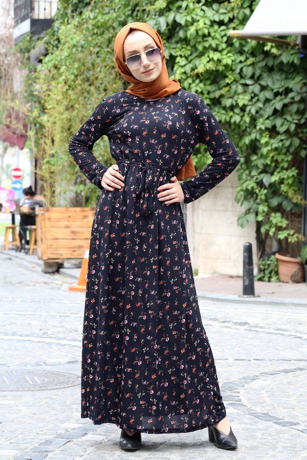 Desenli Elbise 8558-08 Desenli Elbise 8558-08