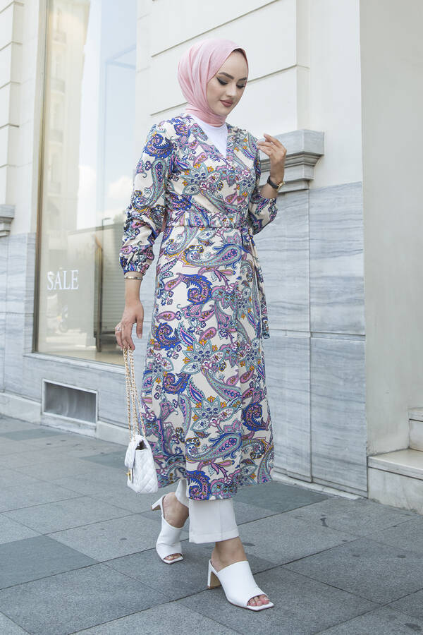 Etnik Desenli Kimono 180SB90008-2