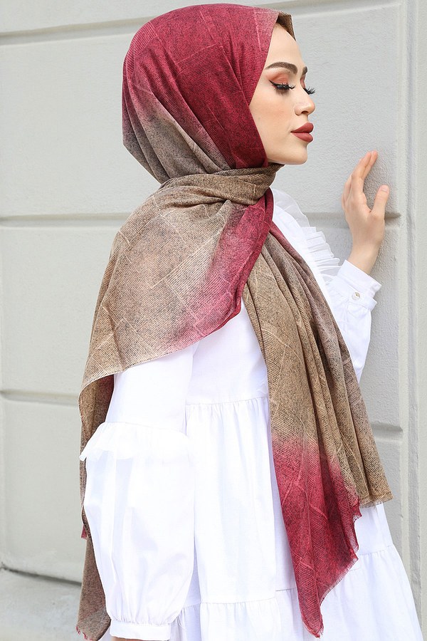 - Desenli Pamuklu Şal 3378-8 (1)