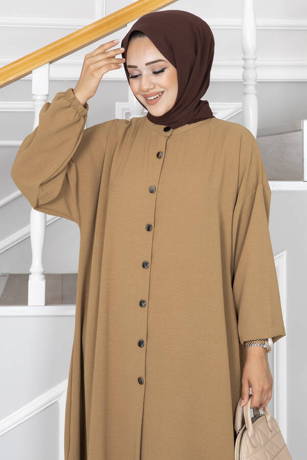 Pol - Eftelya İkili Tesettür Takım Camel (1)