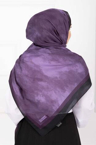 Elegance Desenli Şal Serisi Mor - Thumbnail