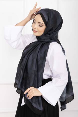 Elegance Desenli Şal Serisi Siyah