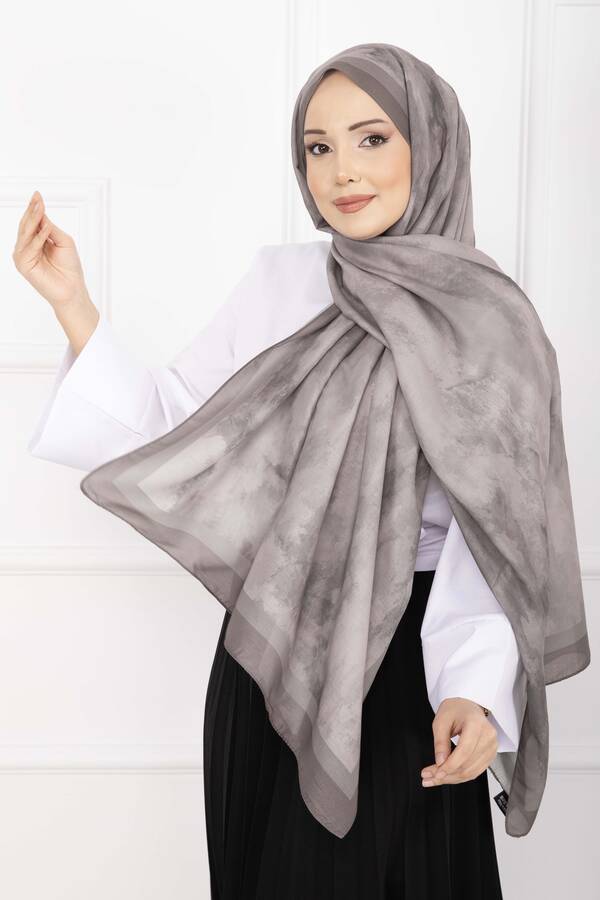 Msc - Elegance Desenli Şal Serisi Vizon